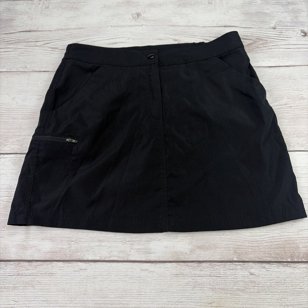 32 Degrees Cool Women's Medium Tech Skort Black Tennis Golf Athleisure Comfort